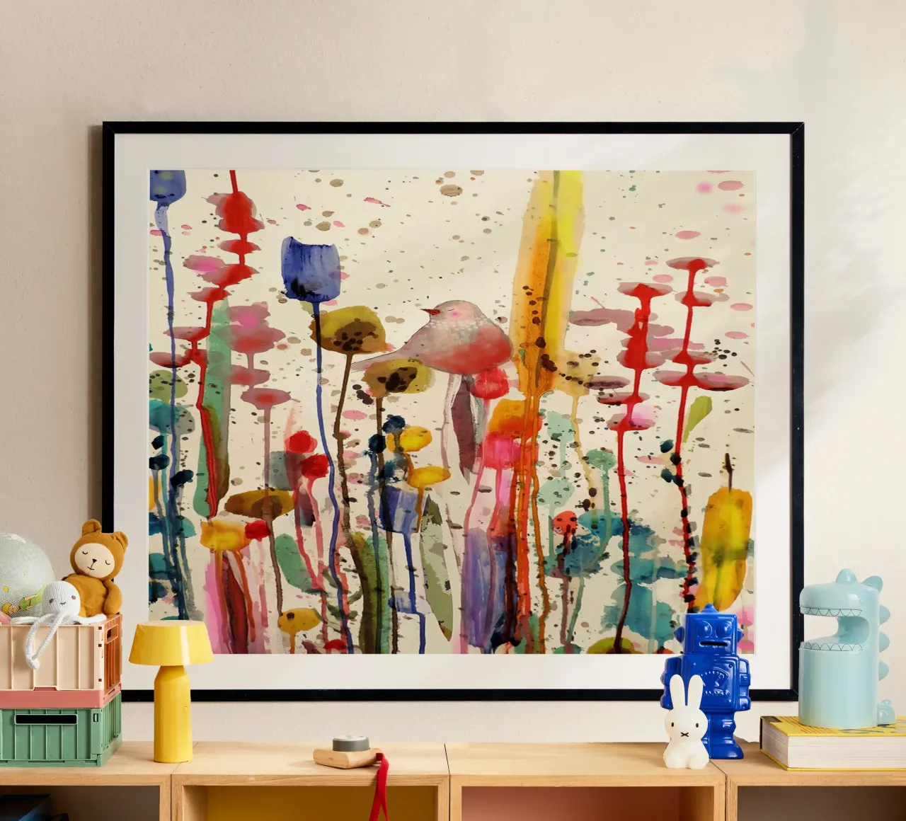 Questa dolce mattina poster con telaio in plastica da David Jackson
