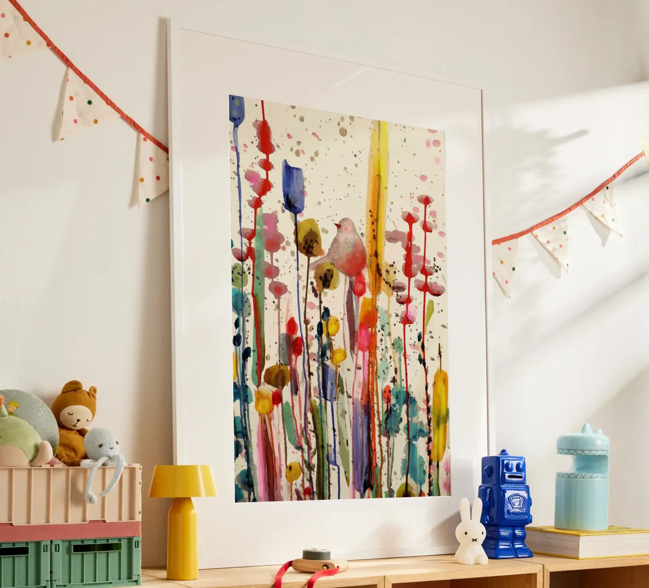 Questa dolce mattina poster con telaio in plastica da David Jackson