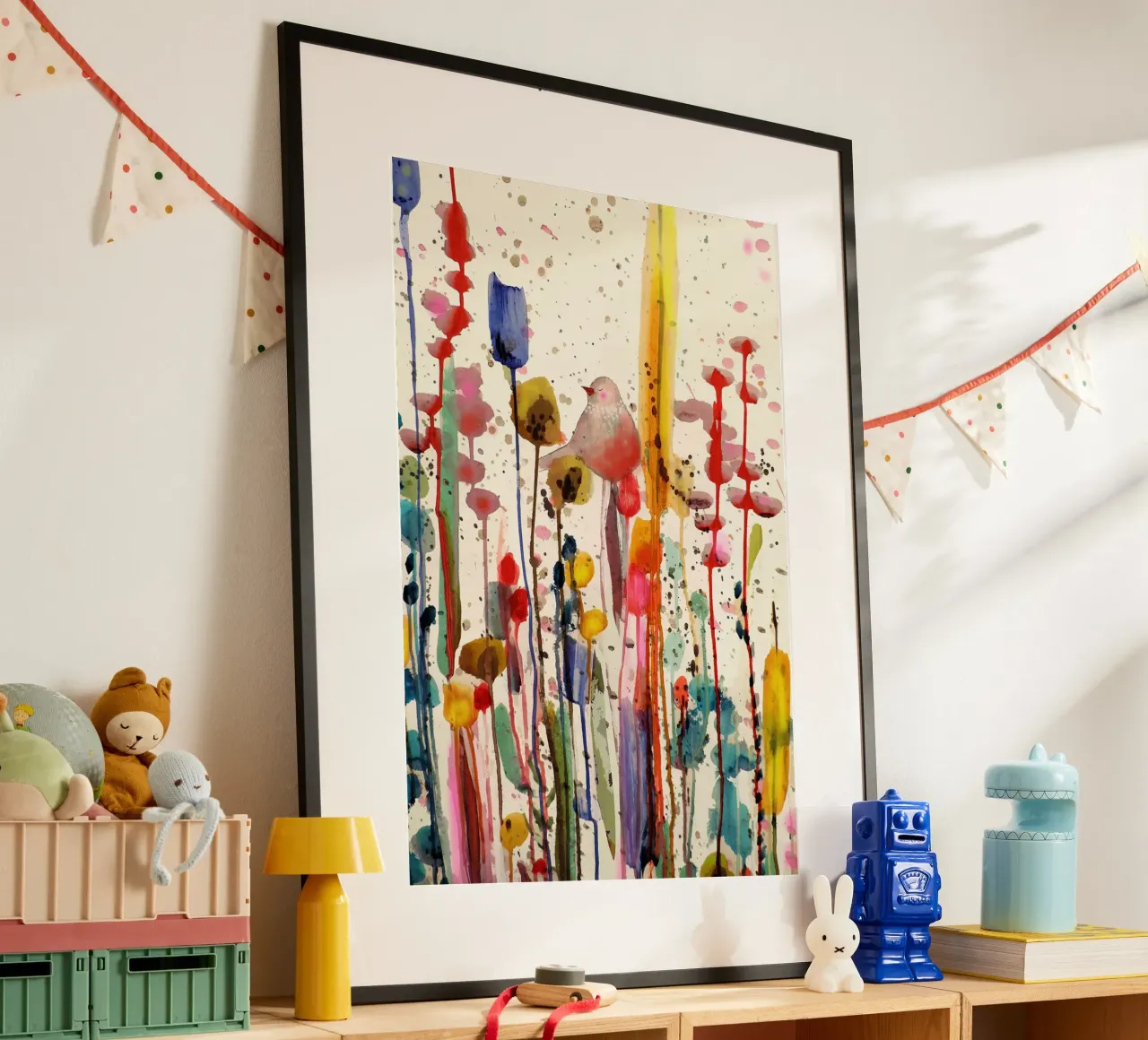 Questa dolce mattina poster con telaio in plastica da David Jackson