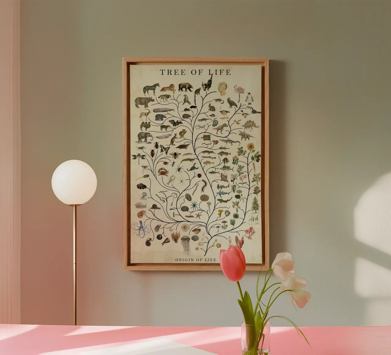 Tree of Life canvas with Floater frame by David Jackson