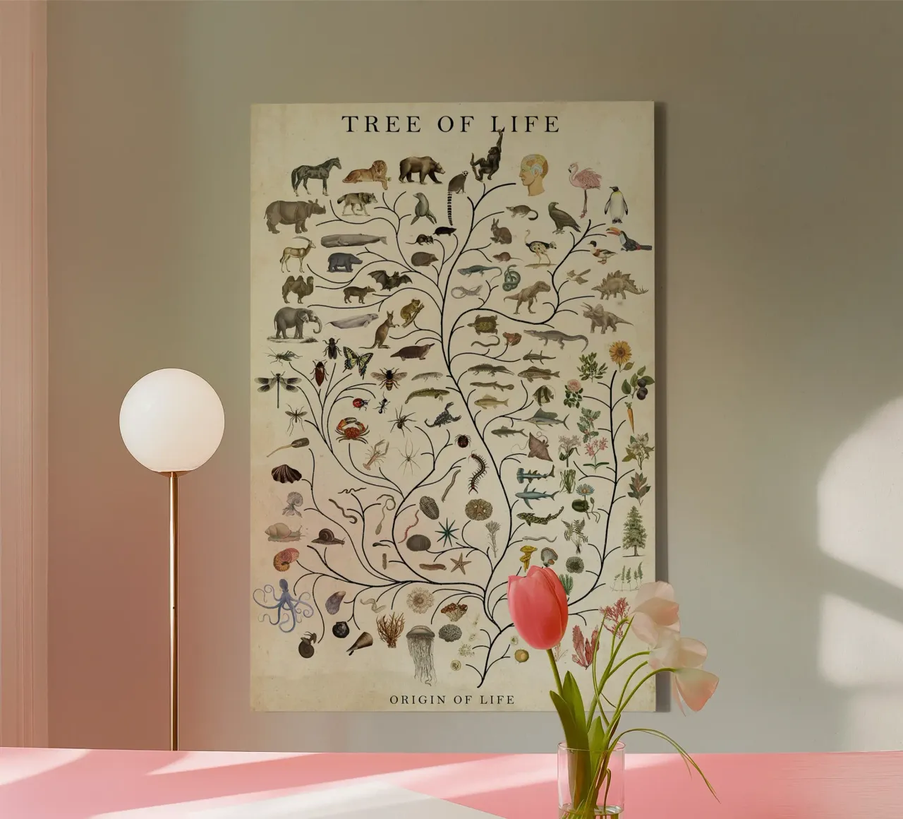 Tree of Life canvas with Floater frame by David Jackson
