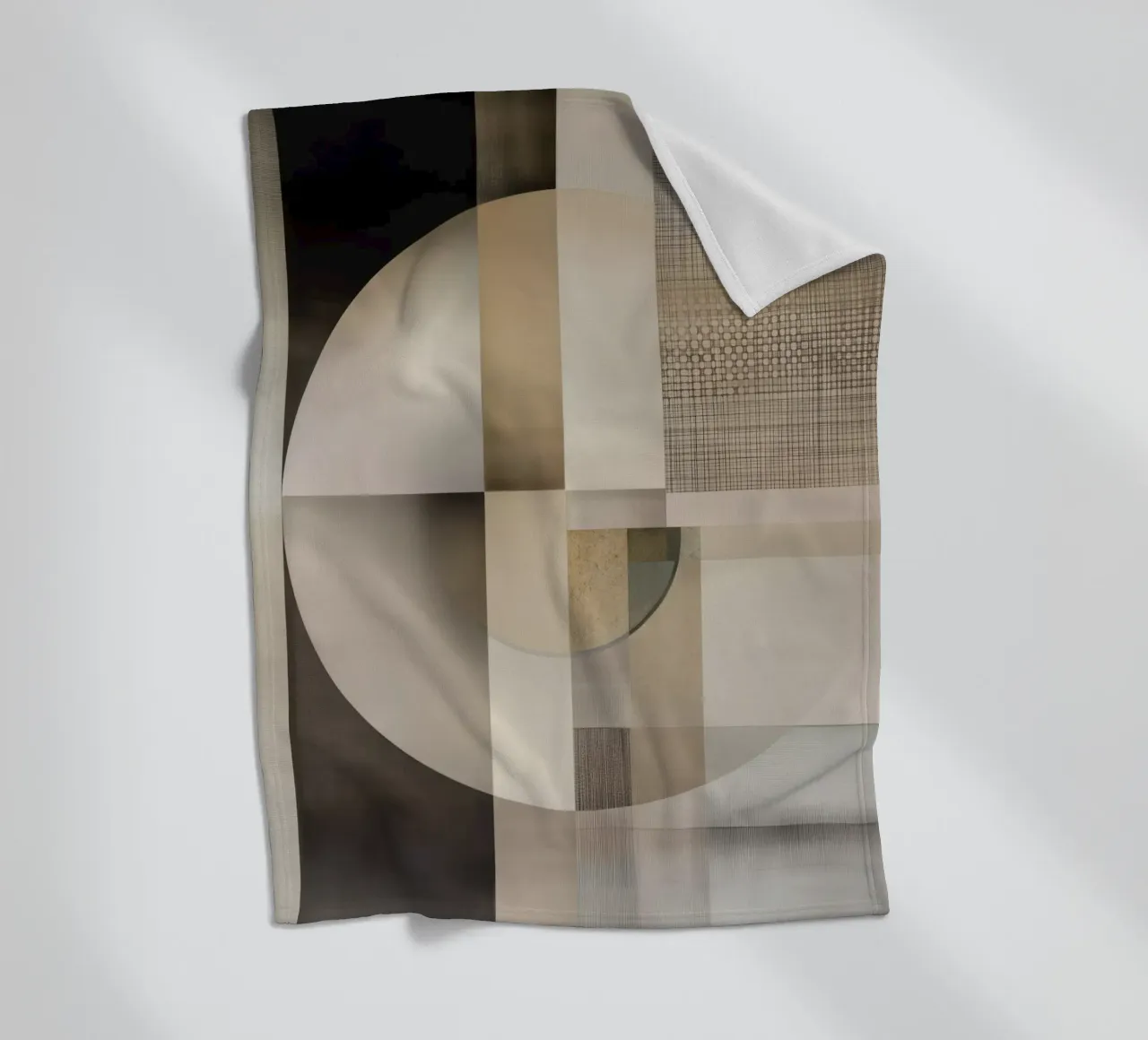Abstract shapes fleece blanket by Imagine
