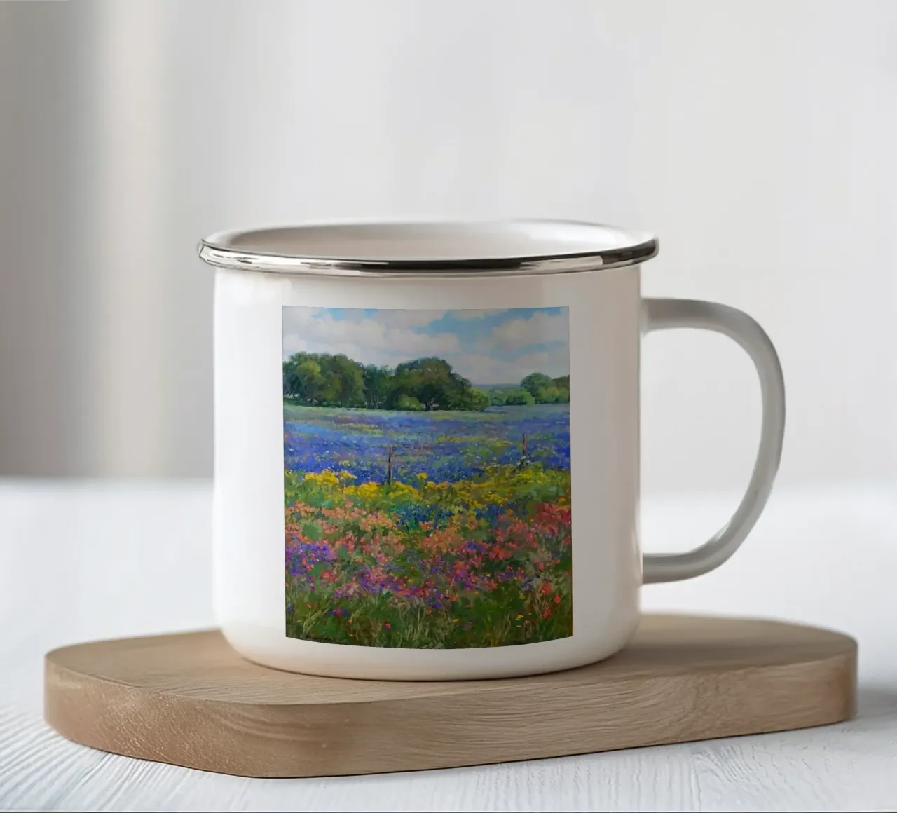 gradient color flower tazza in smalto da Good days