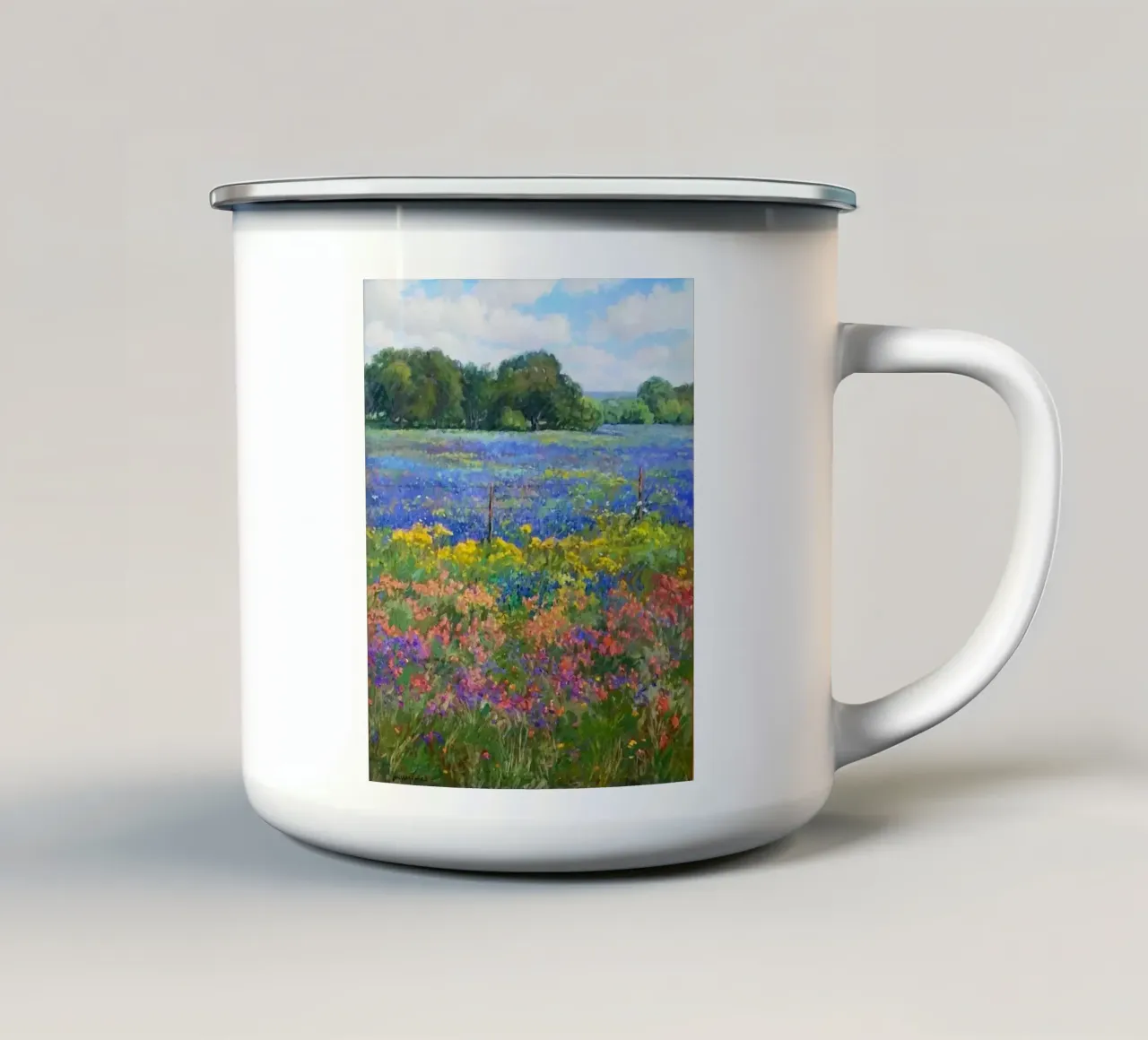 gradient color flower tazza in smalto da Good days