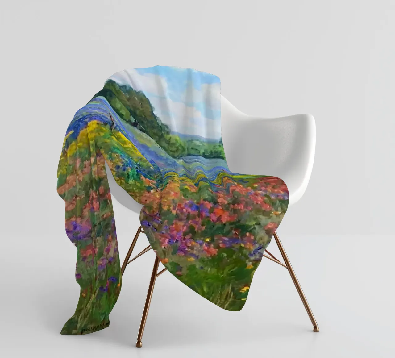 gradient color flower coperta in pile da Good days