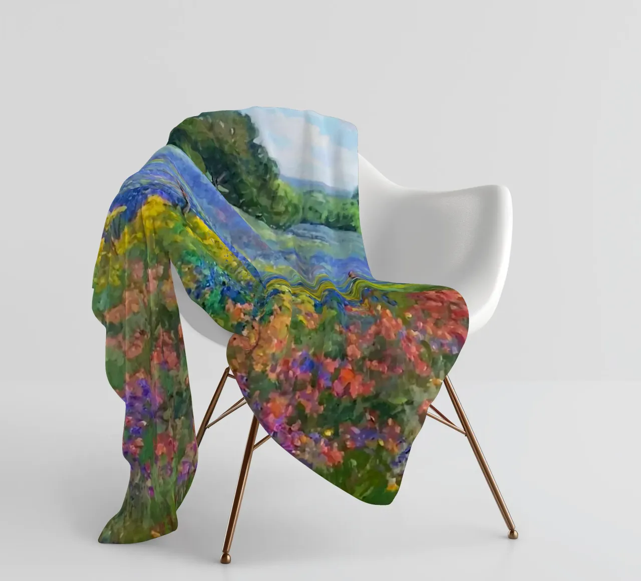 gradient color flower coperta in pile da Good days