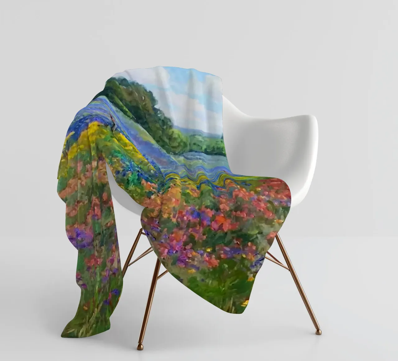 gradient color flower coperta in pile da Good days