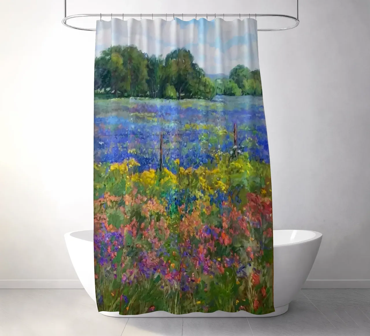 gradient color flower tenda da doccia da Good days