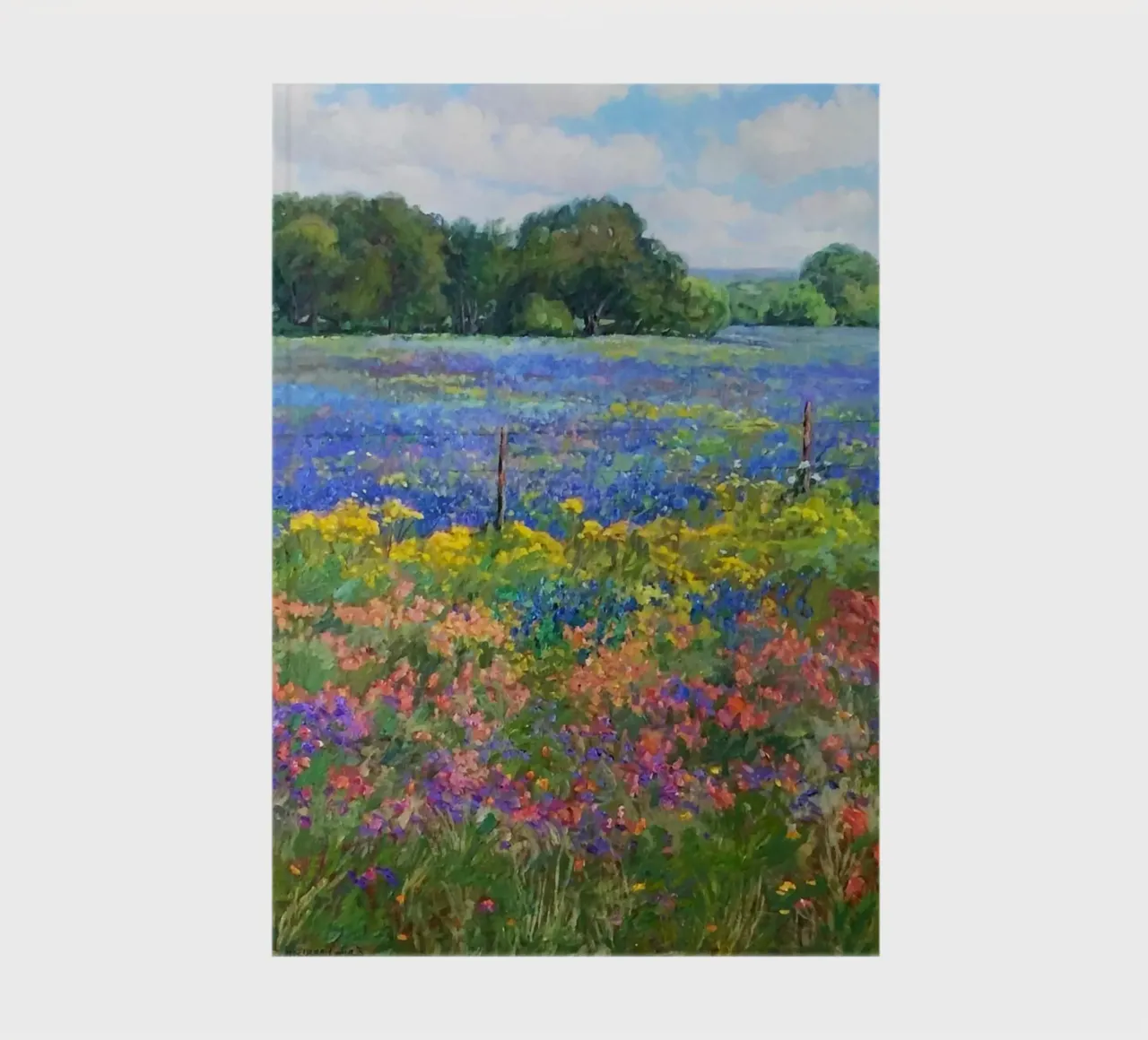 gradient color flower notebook by Good days
