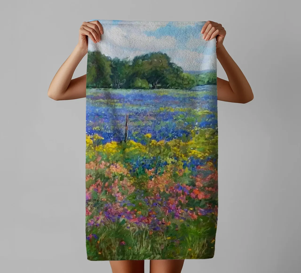 gradient color flower asciugamano da bagno da Good days