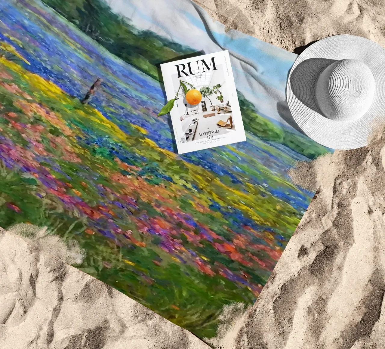 gradient color flower telo mare da Good days