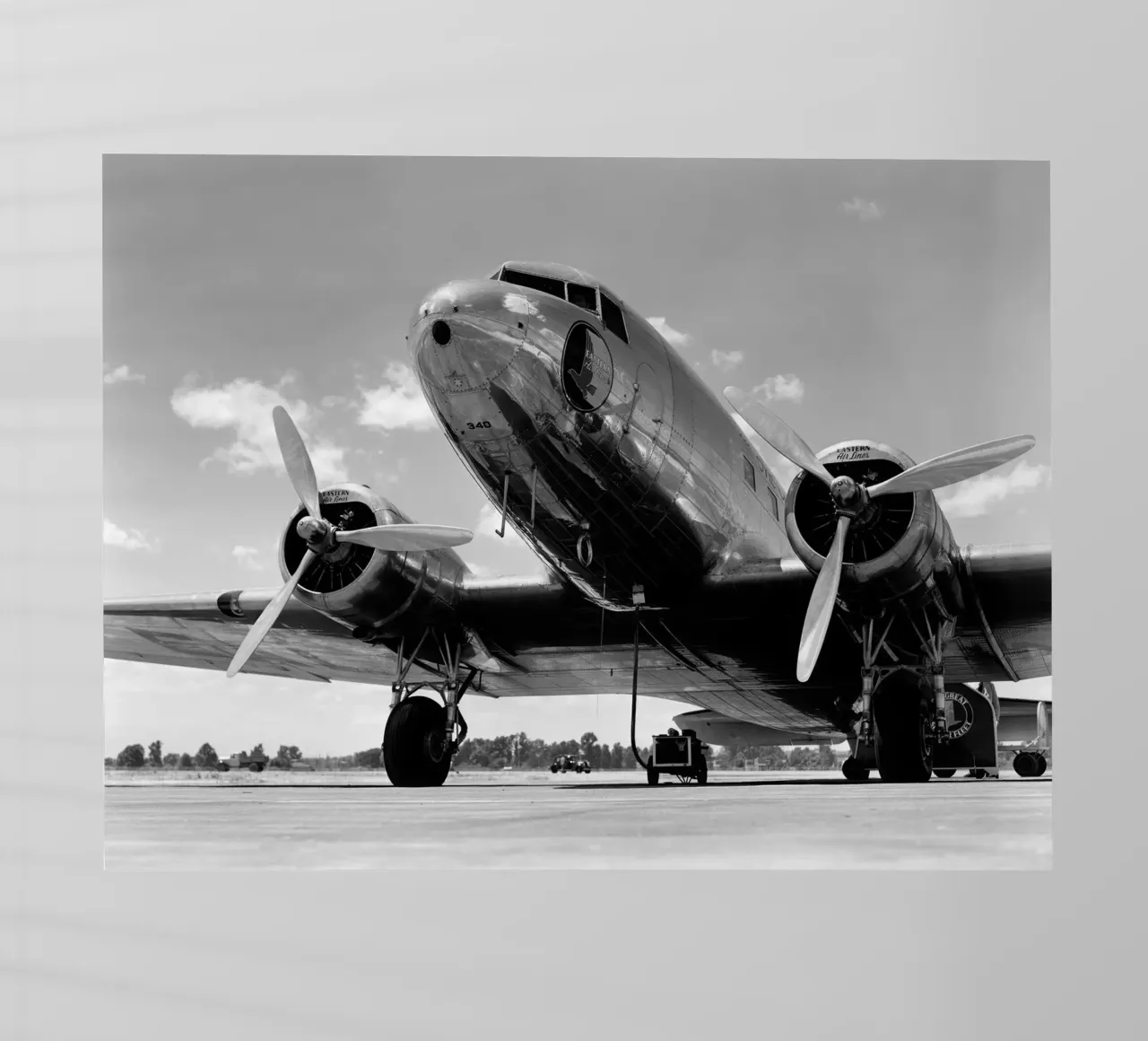 Aereo passeggeri retrò pellicola backlit da vintgeseyn