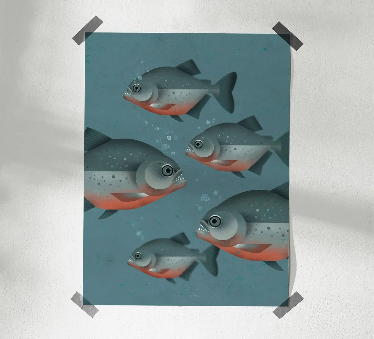 Piranha poster da David Jackson