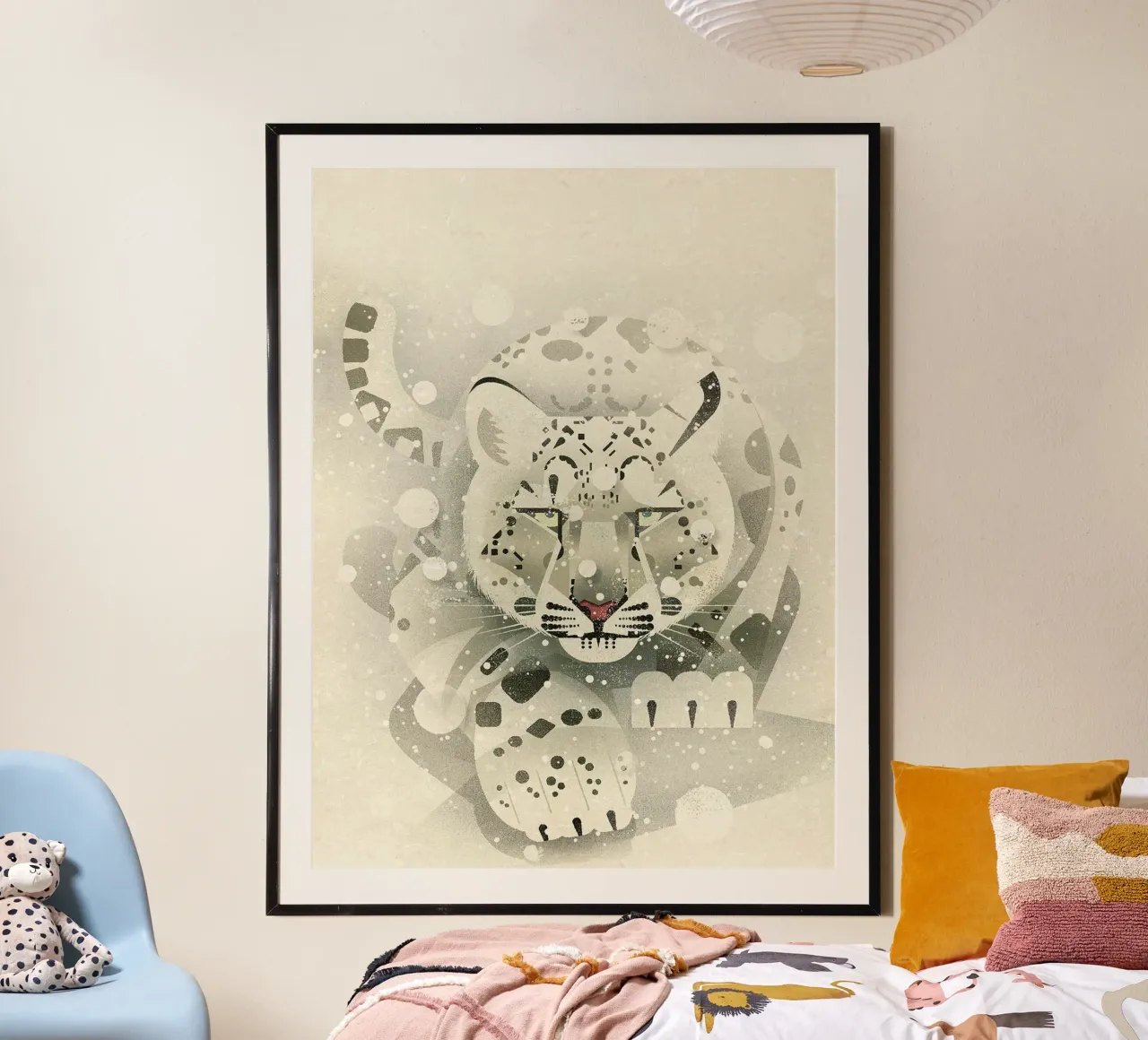 Leopardo delle nevi poster da David Jackson