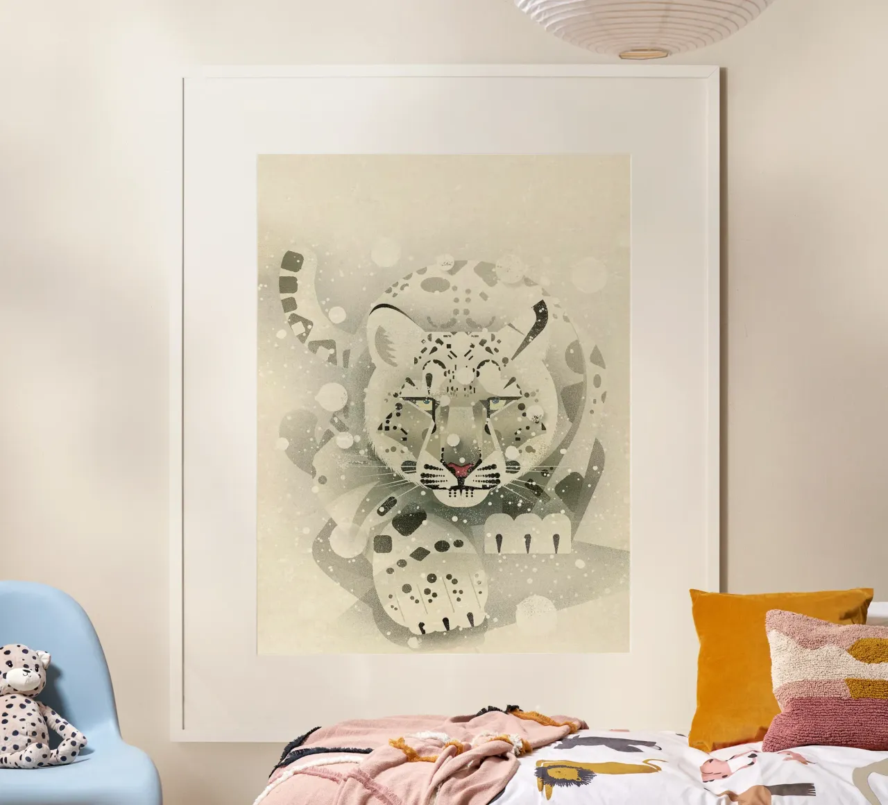 Leopardo delle nevi poster da David Jackson