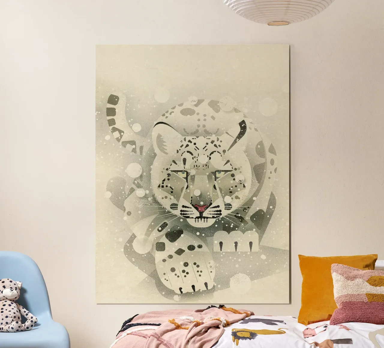 Leopardo delle nevi poster da David Jackson