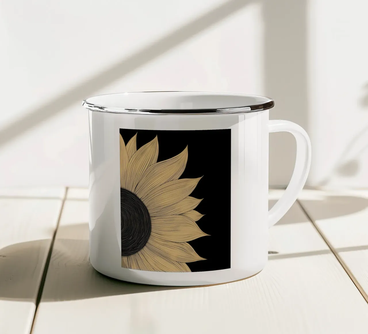 Girasole tazza in smalto da Imagine