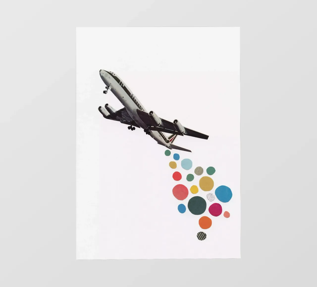 Partire con un aereo II telo in pvc da Cassia Beck Collage