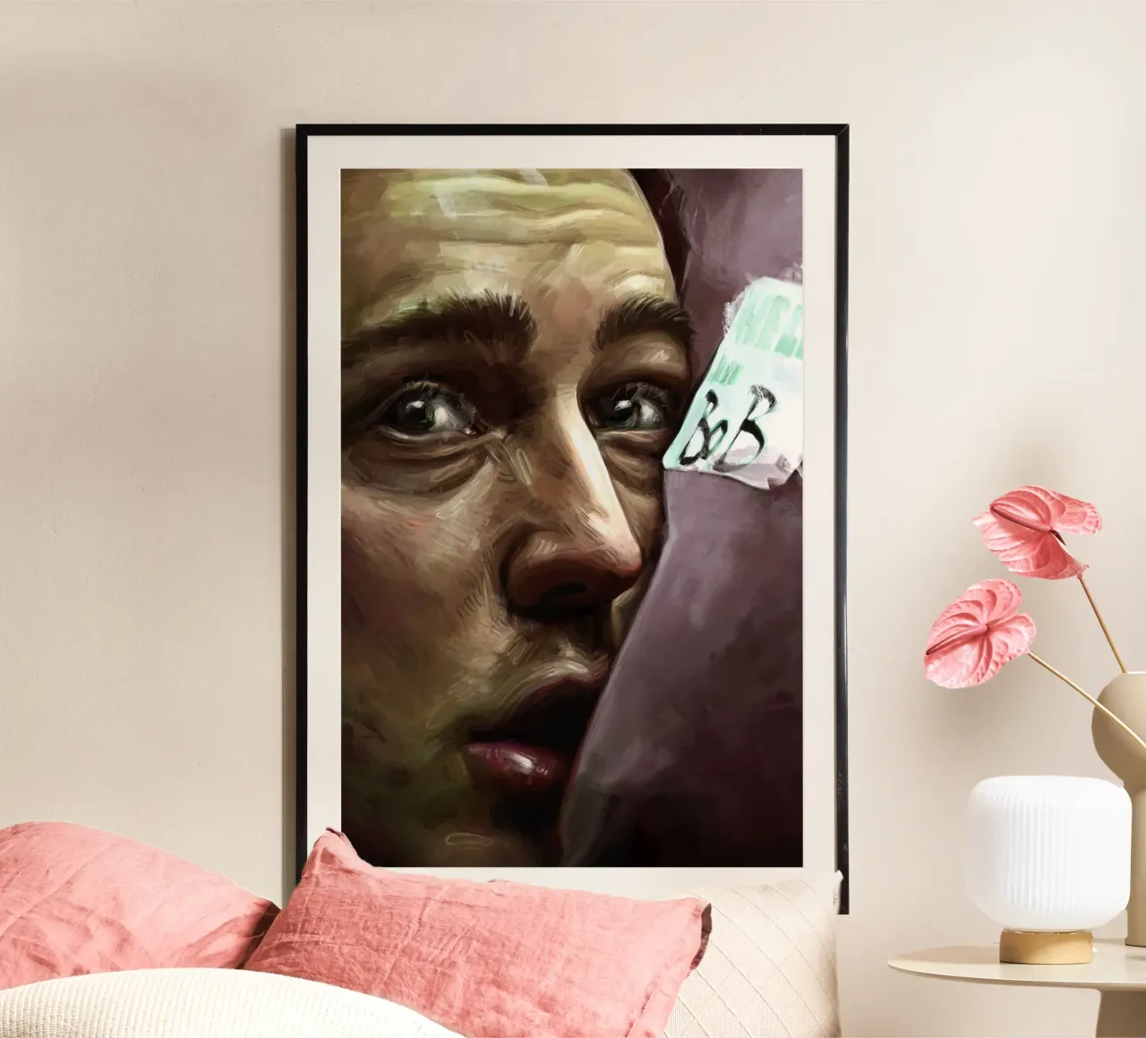Bob di Dmitry Belov poster con telaio in alluminio da Oscar Frazier