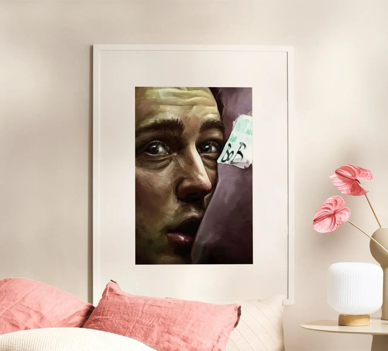 Bob di Dmitry Belov poster con telaio in alluminio da Oscar Frazier