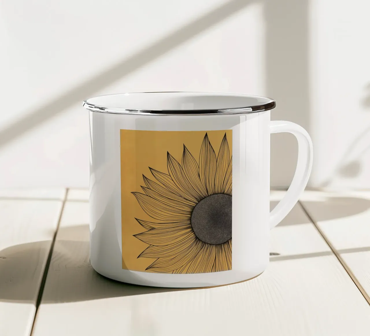 Girasole tazza in smalto da Imagine