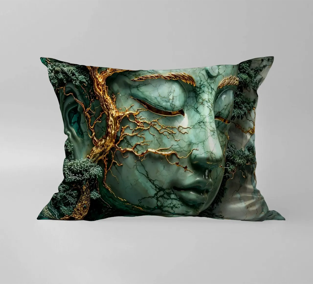 Enlightenment Through Nature cuscino da Pixaverse