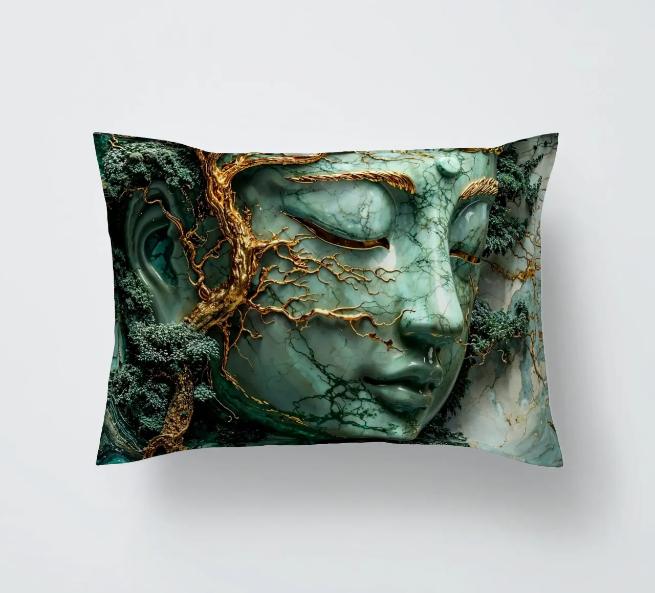 Enlightenment Through Nature cuscino da Pixaverse