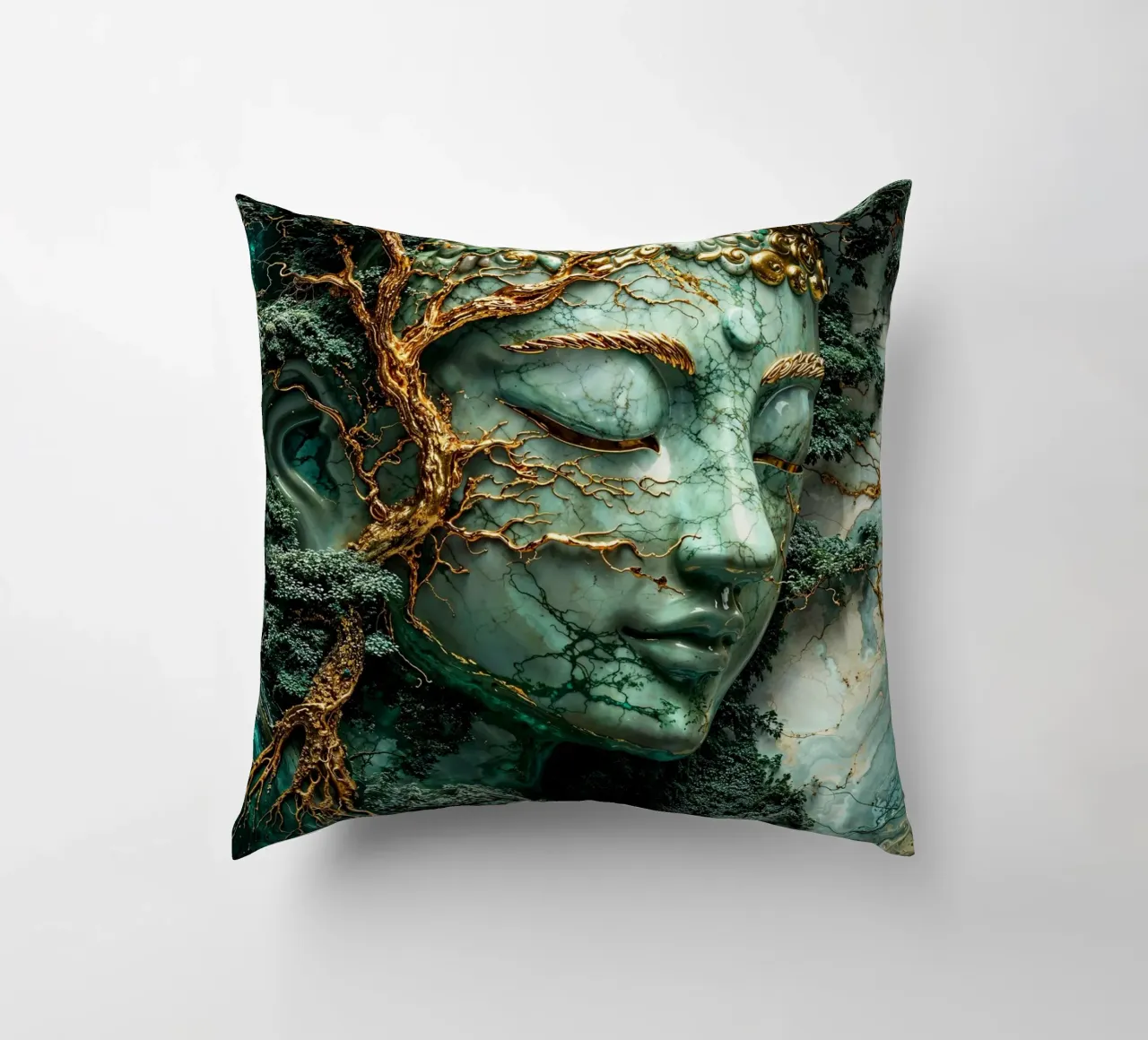 Enlightenment Through Nature cuscino da Pixaverse