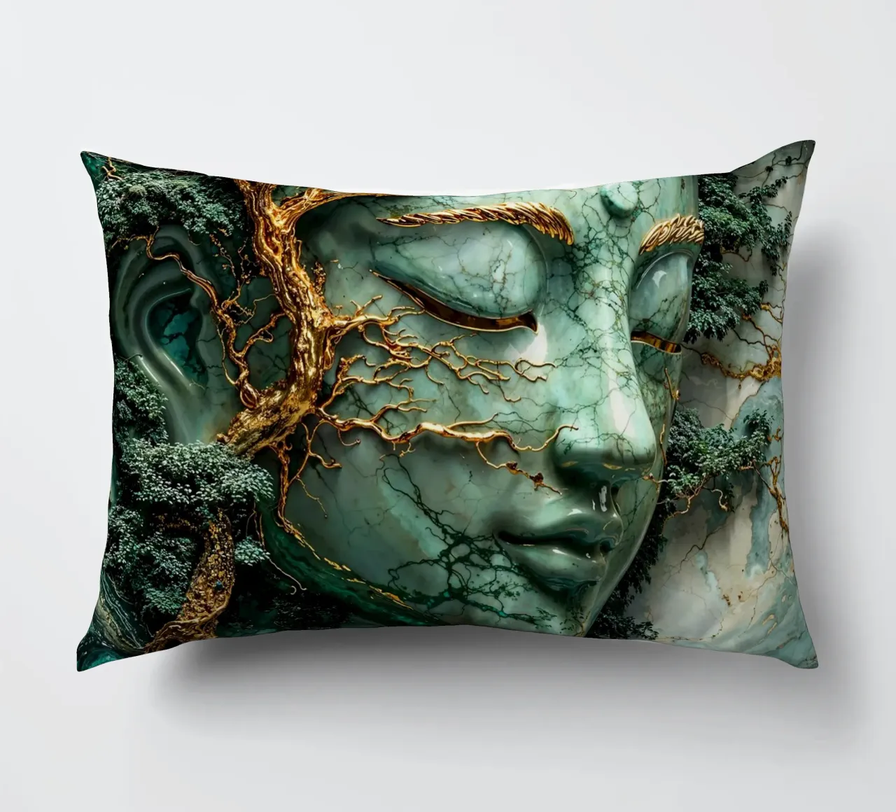 Enlightenment Through Nature cuscino da Pixaverse
