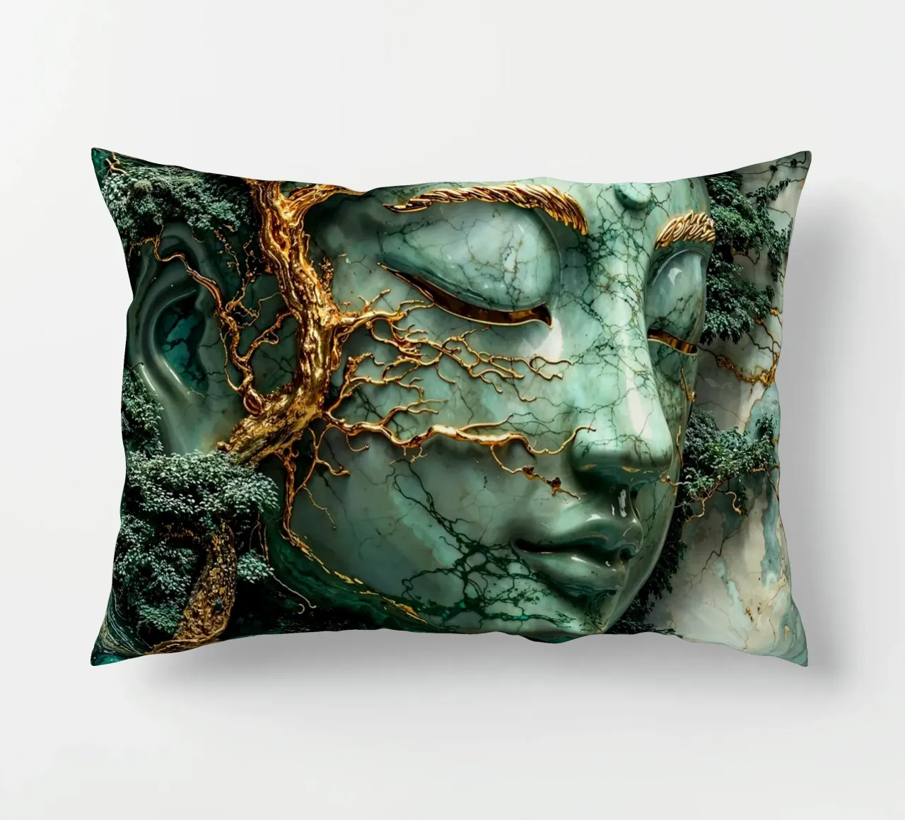 Enlightenment Through Nature cuscino da Pixaverse
