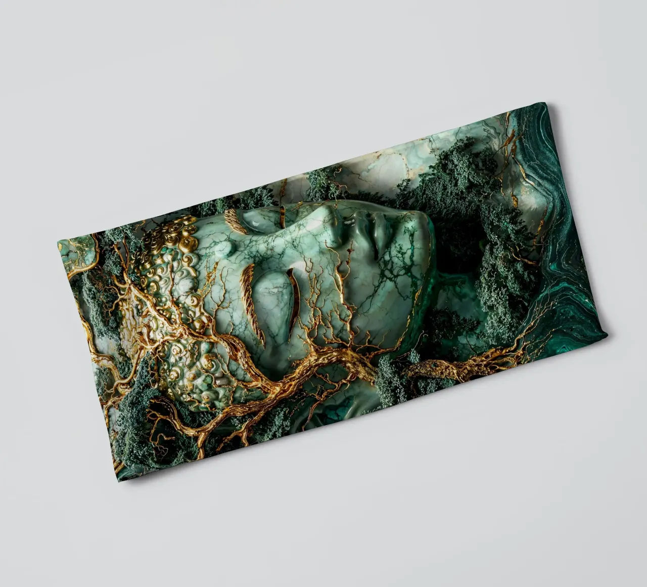 Enlightenment Through Nature asciugamano da bagno da Pixaverse