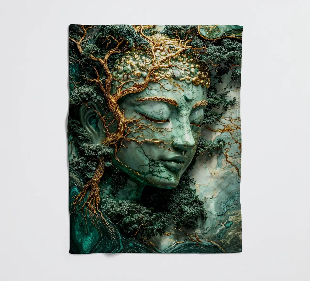 Enlightenment Through Nature coperta in pile da Pixaverse