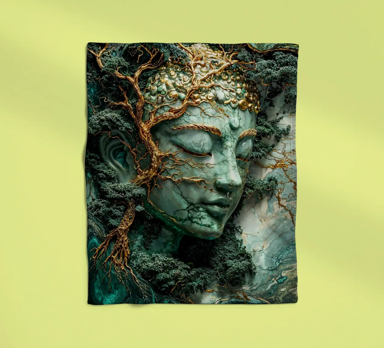 Enlightenment Through Nature coperta in pile da Pixaverse