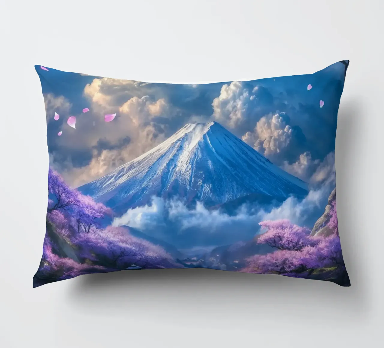 Sakura Falls of Fuji cuscino da Pixaverse