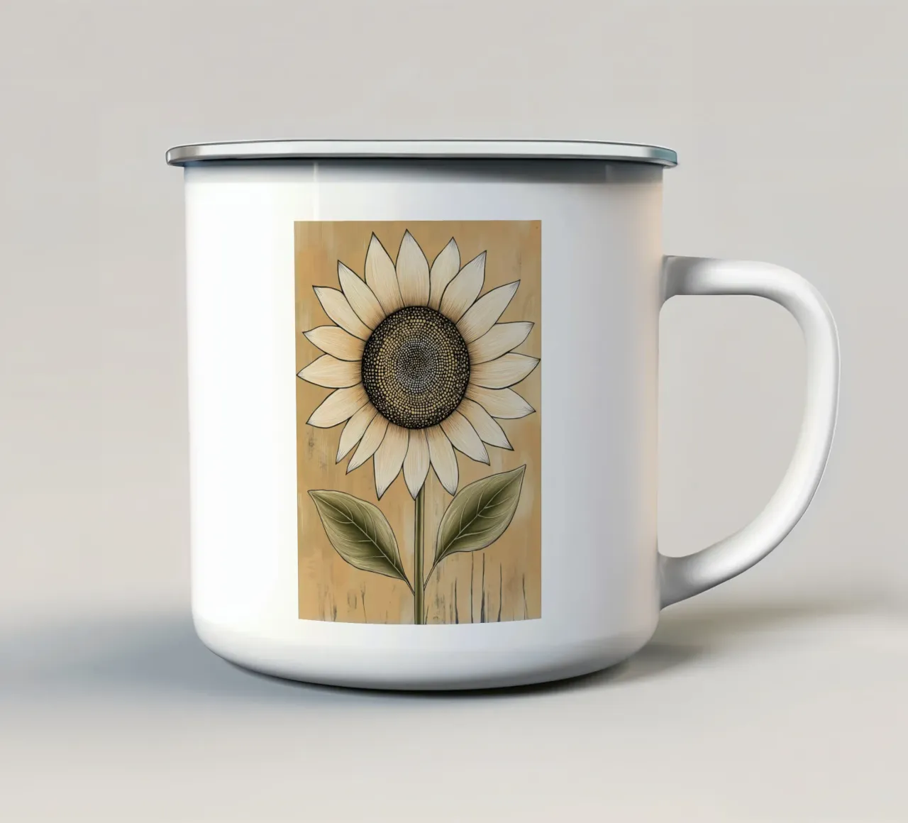 Girasole tazza in smalto da Imagine