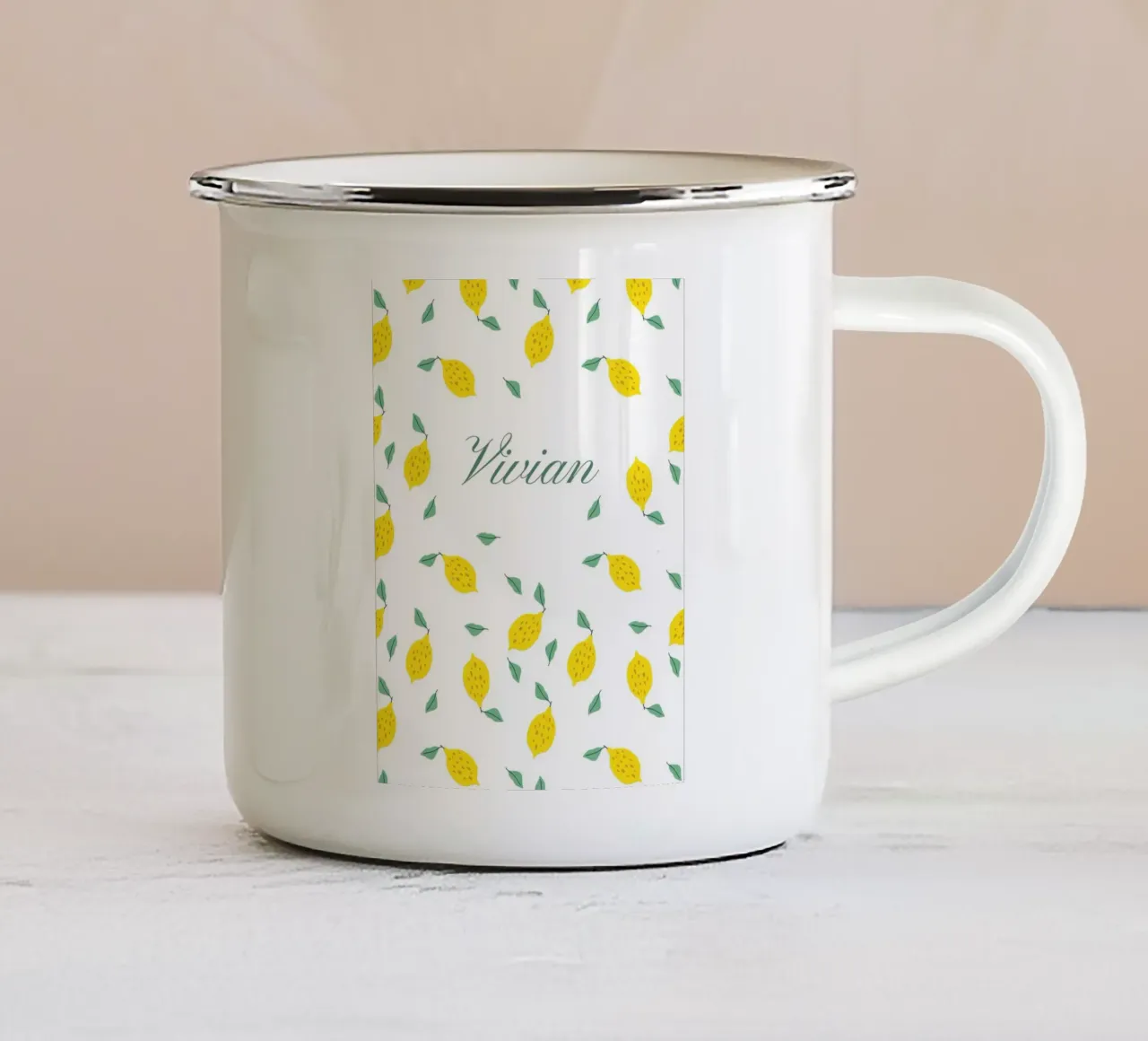 Namensbild - Zitronen tazza in smalto da Ohkimiko
