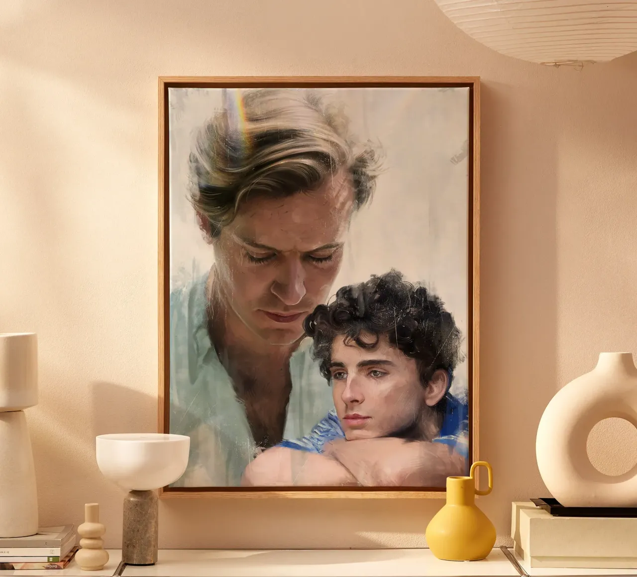 Call Me by Your Name canvas with Floater frame by Oscar Frazier