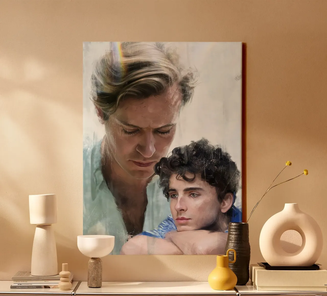 Call Me by Your Name canvas with Floater frame by Oscar Frazier