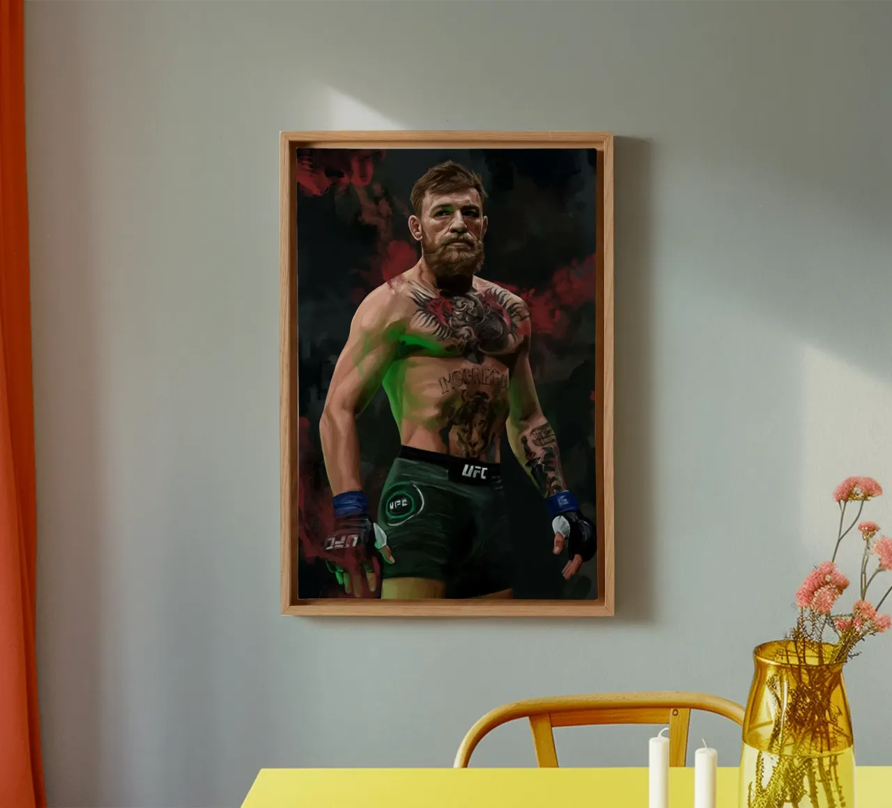 Conor McGregor di Dmitry Belov tela con Cornice a cassetta da Oscar Frazier