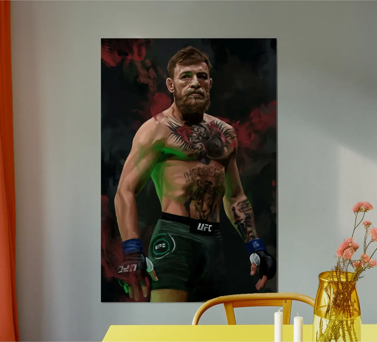 Conor McGregor di Dmitry Belov poster con telaio in alluminio da Oscar Frazier
