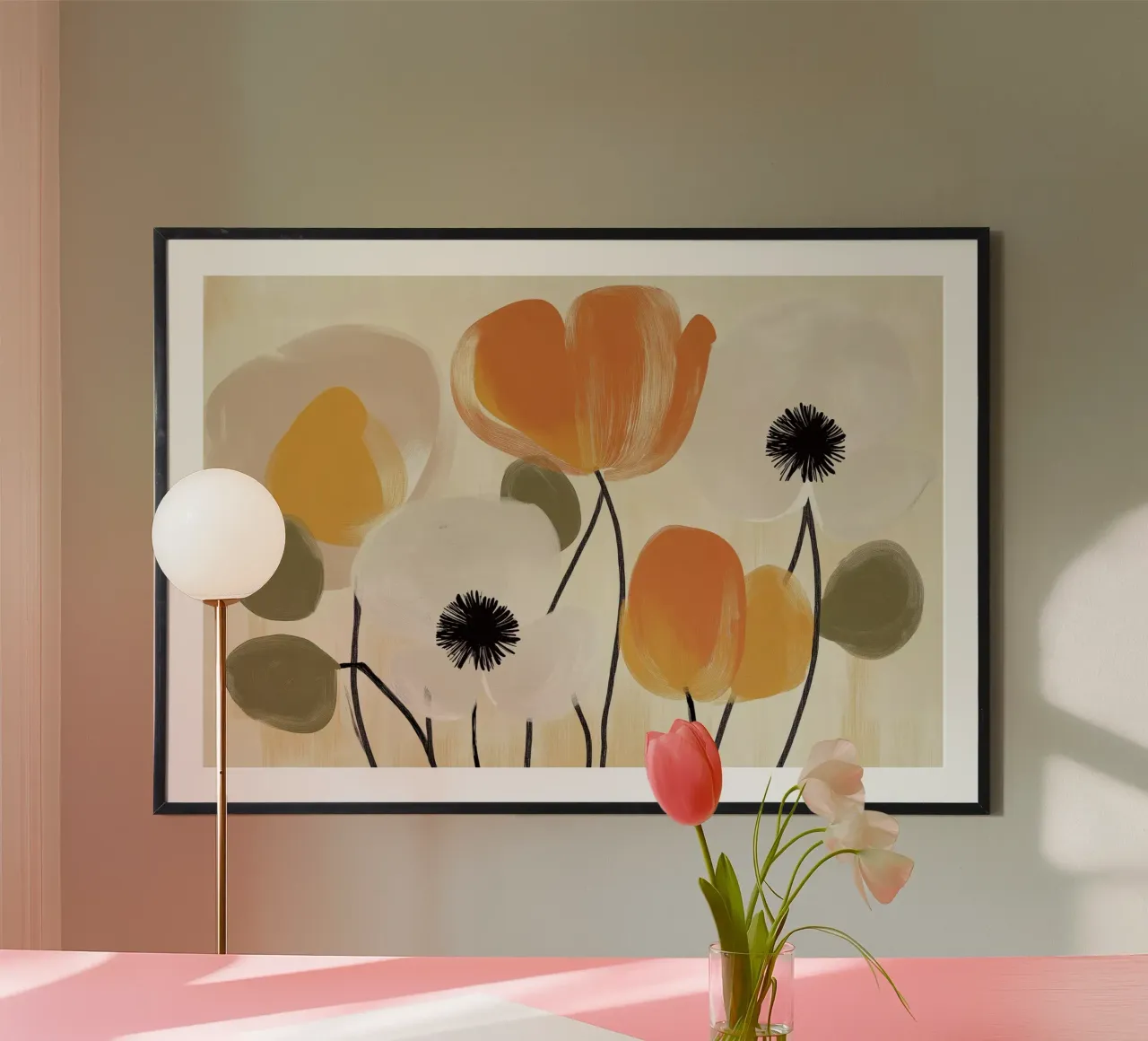 Fiori astratti carta hahnemühle da Imagine