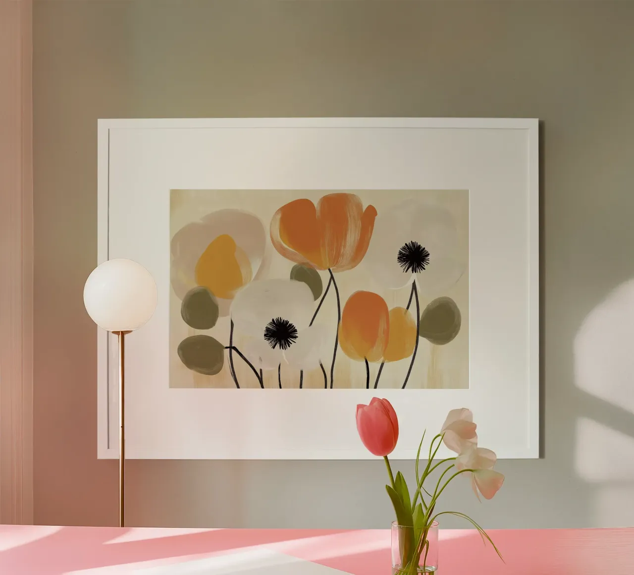 Fiori astratti carta hahnemühle da Imagine