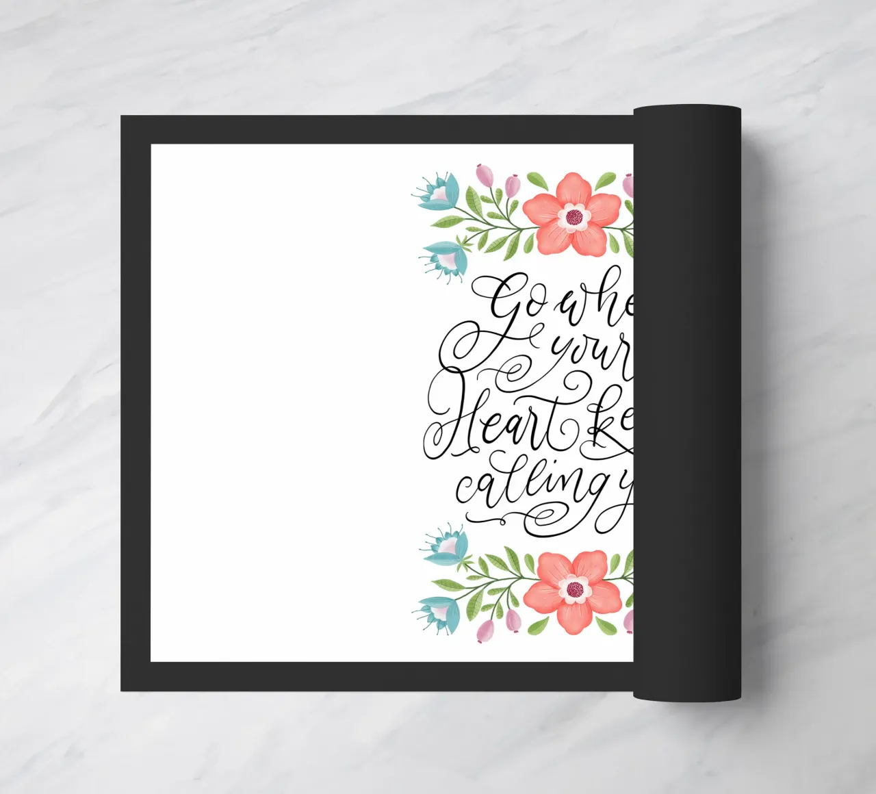 Go where your heart keeps calling you. Hand Lettering. Zitat zerbino da CalliLetters