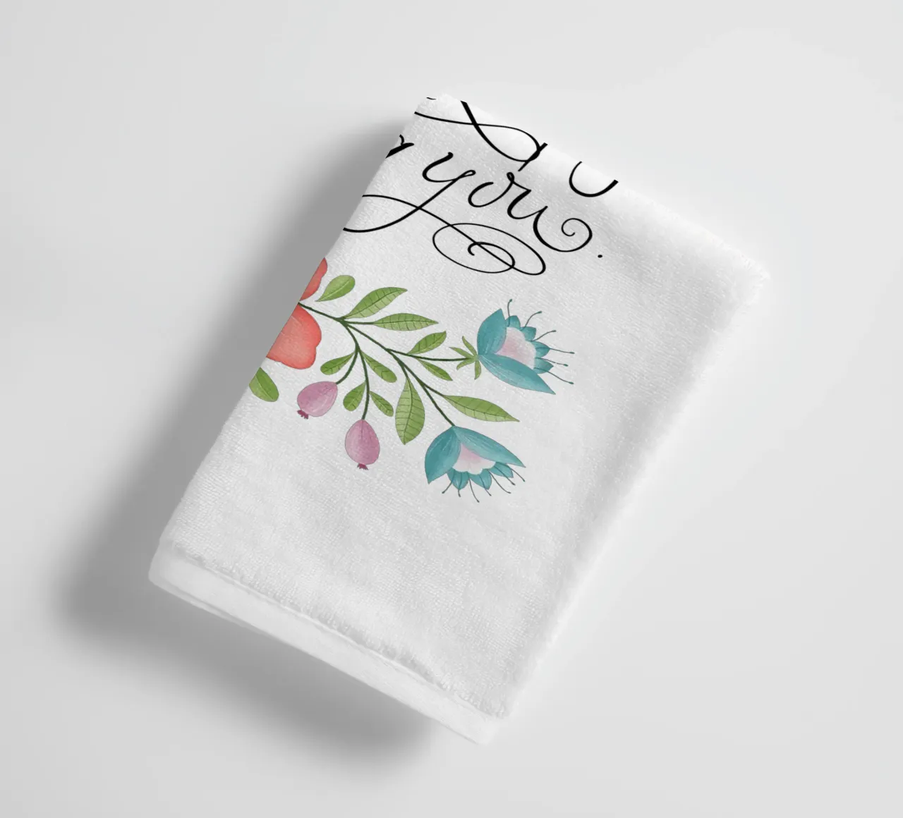 Go where your heart keeps calling you. Hand Lettering. Zitat asciugamano da bagno da CalliLetters