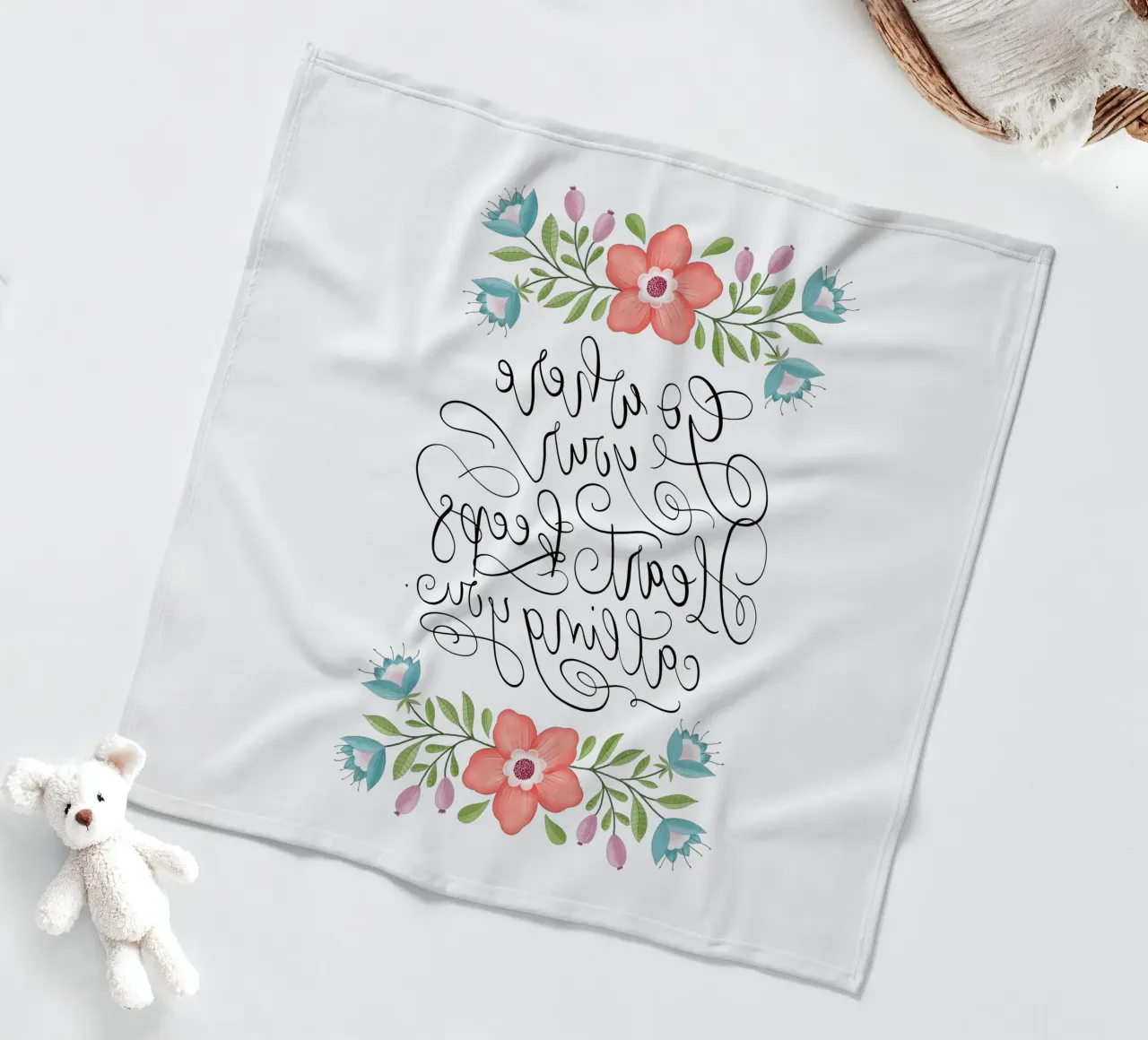 Go where your heart keeps calling you. Hand Lettering. Zitat coperta in pile da CalliLetters