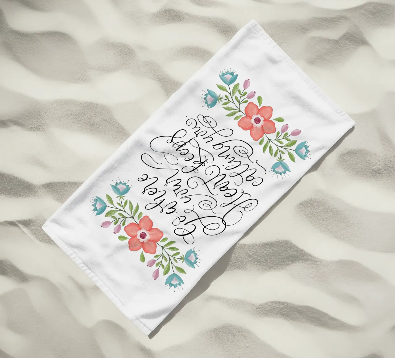 Go where your heart keeps calling you. Hand Lettering. Zitat telo mare da CalliLetters
