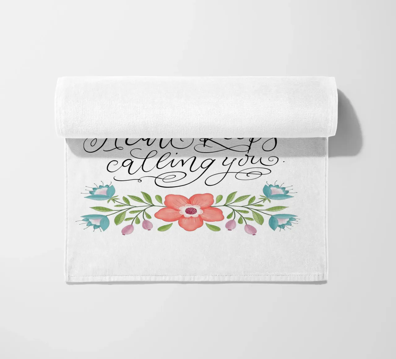 Go where your heart keeps calling you. Hand Lettering. Zitat telo mare da CalliLetters