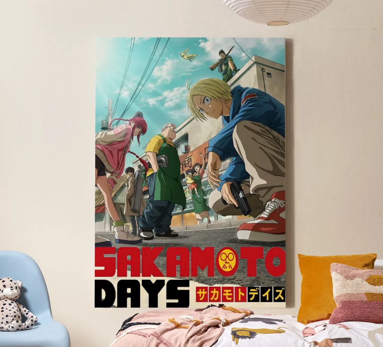 Bende Sakamoto canvas met Baklijst van Toby H Williams