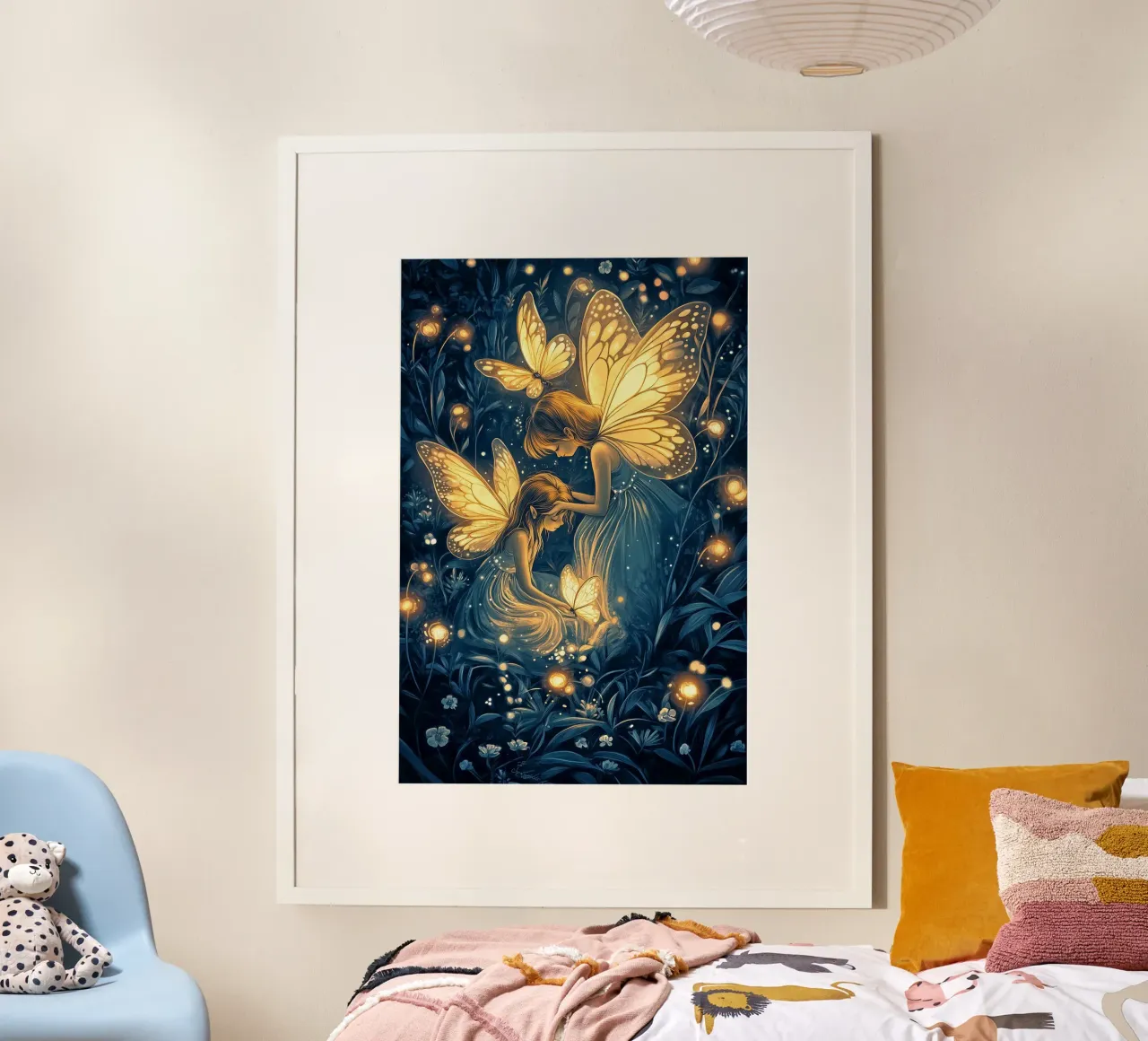 Fairy Whispers - Zusterschap & Magie Fantasy Art Print poster van Synthaira