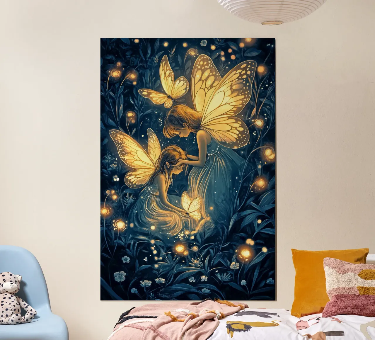 Fairy Whispers - Zusterschap & Magie Fantasy Art Print poster van Synthaira